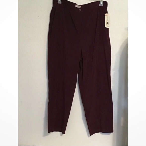 Notations Woman Pants - Notations women’s burgundy pants. Size 1X